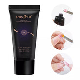 30/15ml Clear White Nail Poly Acrylic Gel UV LED Builder Acrylic Gel for Quick Extension Nail Art Tip Poly Crystal Gel Polygels